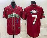 Men's Mexico Baseball #7 Julio Urias Number 2023 Red Blue World Baseball Classic Stitched Jersey1,baseball caps,new era cap wholesale,wholesale hats